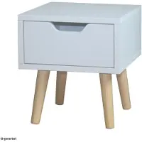 HTI Nachttisch 1 Schublade Thekla Weiß