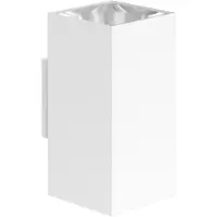 Beneito Faure SUNSET SQ 16 - 16W IP65 Quadratische LED-Wandleuchte mit Schaltertechnologie, Farbtemperatur 2700K/3200K/4000K, Mattweiß -