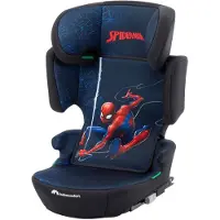 Bebeconfort Disney Hera i-Fix, Kindersitz, 3,5–12 Jahre, Marvel Spiderman Klappbarer Kindersitz, Leicht (4,4 kg), 14 Kopfstützenpositionen, Fun Spiderman