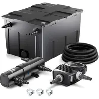 Wiltec Sunsun Cbf-550 Cuv-224 24W Set Neo8000 Pumpe Schlauch Teichfilterset