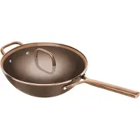 Zwilling Milano Wok mit Glasdeckel 30 cm Braun