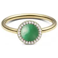 Daniel Wellington Gold-Plated Ring With Jadeite And Crystals Audrey Dw0040134