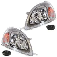 BESTPRICE 2x Scheinwerfer H4 mit Stellmotor ICHIKOH [Hersteller-Nr. 10429182] für Toyota