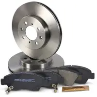 BESTPRICE Bremsscheiben + Bremsbeläge Vorne BELÜFTET [Hersteller-Nr. 10600122] für Honda