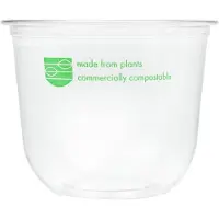 Vegware 96 Serie kompostierbare Rundbehälter 355ml (1000 Stück)