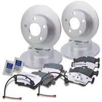 BESTPRICE Komplettset Bremsscheiben+Bremsbeläge Vorne+Hinten [Hersteller-Nr. 10604136] für BMW