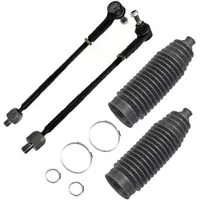BESTPRICE Satz Spurstangen + Lenkmanschette [Hersteller-Nr. 30910232] für Audi, Skoda, VW, Seat