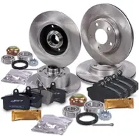 BESTPRICE Komplettset Bremsscheiben+Bremsbeläge Vorne+Hinten [Hersteller-Nr. 10604097] für Audi