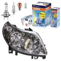 BESTPRICE 1x Scheinwerfer rechts + Leuchtmittel [Hersteller-Nr. 31178850] für Citroën, Peugeot, Fiat