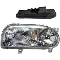 BESTPRICE Scheinwerfer H1/H1 ohne Stellmotor elektr. LWR [Hersteller-Nr. 31468792] für VW