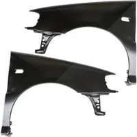 BESTPRICE 2x Kotflügel vorne li+re mit Blinkerloch [Hersteller-Nr. 31407064] für VW