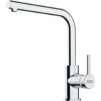 Franke LINA L, Standard, Chrom, Messing, Hebelgriffe, Einzelbild, 3/8"