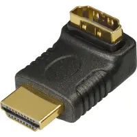 Transmedia HDMI Adapter; HDMI-Stecker 19 pol. - HDMI-Kupplung 19 pol vergoldete Stecker , C 201 A