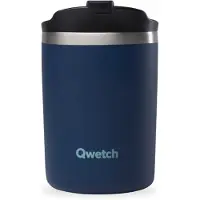 Qwetch Isolierbecher Edelstahl matt lindgrün 350ml Ø 7 cm