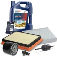 BESTPRICE Inspektionspaket Filtersatz SET B + 5l ÖL [Hersteller-Nr. 40197807] für Ford