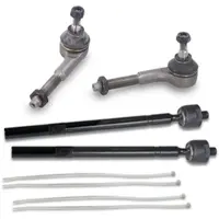 BESTPRICE 2x Spurstange + 2x Spurstangenkopf vorne [Hersteller-Nr. 40438259] für Peugeot