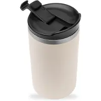 Qwetch Isolierbecher Edelstahl matt sand 350ml Ø 7 cm