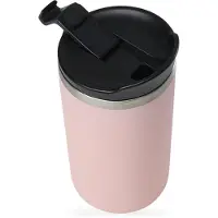 Qwetch Isolierbecher Edelstahl pastell rosa 350ml Ø 7 cm pastellrosa