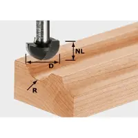 Festool Hohlkehlfräser HW S8 R4 - 490983