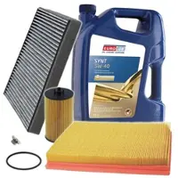 BESTPRICE Inspektionspaket Filtersatz SET A + 5l ÖL [Hersteller-Nr. 10493531] für Opel