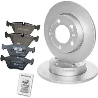 BESTPRICE Bremsscheiben+Beläge+Montagesatz Hinten VOLL [Hersteller-Nr. 10600218] für BMW