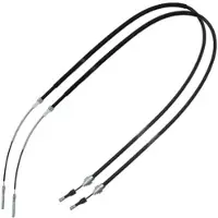 BESTPRICE 2x Handbremsseil Scheibenbremse Hinterachse [Hersteller-Nr. 10621511] für Seat, VW