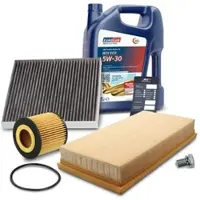 BESTPRICE Inspektionspaket Filtersatz SET A + 5l ÖL [Hersteller-Nr. 10493533] für VW, Seat
