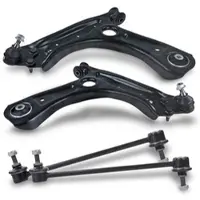 BESTPRICE 2x Querlenker + 2x Koppelstange vorne [Hersteller-Nr. 40391323] für Audi, Seat, Skoda, VW