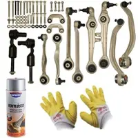 BESTPRICE Querlenkersatz + Bremsenreiniger + Handschuhe [Hersteller-Nr. 10702092] für VW, Audi