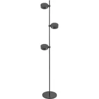 Zafferano - SUPER O Wiederaufladbare und dimmbare schwarze LED-Stehleuchte - 3 Lichtmodule