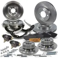 BESTPRICE Komplettset Bremsscheiben+Bremsbeläge Vorne+Hinten [Hersteller-Nr. 10604470] für VW, Seat