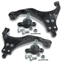 BESTPRICE 2x Querlenker + 2x Traggelenke vorne [Hersteller-Nr. 40483296] für Kia, Hyundai