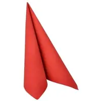Papstar 20 Servietten "ROYAL Collection" 1/4-Falz 40 cm x 40 cm feuerrot