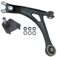 BESTPRICE 1x Querlenker vorne links + Traggelenk [Hersteller-Nr. 30414532] für Seat, VW, Audi