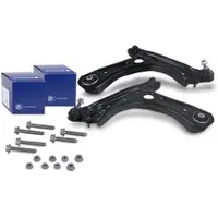 BESTPRICE 2x Querlenker mit Traggelenk + LEMFÖRDER Schraubensatz vorne [Hersteller-Nr. 41209881] für Audi, Seat, VW, Skoda