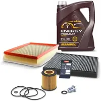 BESTPRICE Inspektionspaket Set A + 5l 5W-30 Motoröl [Hersteller-Nr. 41242844] für Vauxhall, Opel