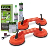 BandelOne Petec Scheibenkleber-Set inkl 2x 310ml Kartusche+2x Gummi Doppelsauger [Hersteller-Nr. 40668718]
