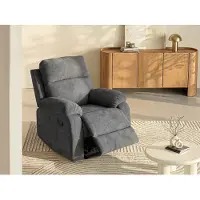 Vente-unique Relaxsessel Fernsehsessel - Stoff - Anthrazit - TOLZANO