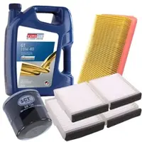 BESTPRICE Inspektionspaket Filtersatz SET A + 5l ÖL [Hersteller-Nr. 10493698] für Mazda