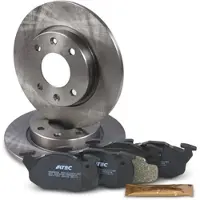 BESTPRICE Bremsscheiben + Bremsbeläge Vorderachse VOLL [Hersteller-Nr. 10604222] für Peugeot, Citroën
