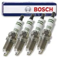 Bosch 4x Zündkerze FQR8LEU2 [Hersteller-Nr. 0242229699] für Fiat, Opel, Chevrolet, Suzuki, Saab, Alfa Romeo