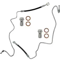 BESTPRICE 2x Bremsschlauch Hinterachse [Hersteller-Nr. 10620154] für Skoda, VW, Seat, Audi