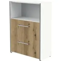 Kerkmann Kombischrank Move, asteiche / weiß, mit 2 Hängeregisterauszügen, (B/H) 80 x 111 cm