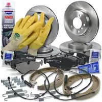 BESTPRICE Bremsscheiben + Bremsbeläge Hinten + Vorne [Hersteller-Nr. 34008167] für BMW