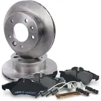BESTPRICE Bremsscheiben +Beläge +VWK Vorderachse [Hersteller-Nr. 40361010] für Mercedes-Benz, VW