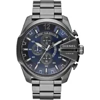 Diesel DZ4329 Mega Chief Chronograph Blau Zifferblatt Gunmetal Ion-plated Herrenuhr