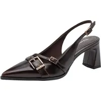 Tamaris Damen Pumps Riemen Dekor Slingback Vegan 1-29613-47, Größe:39 EU, Farbe:Braun