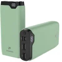 IMoshion Powerbank 20.000 mAh - 22,5W Schnellladegerät - USB-C / USB-A - Grün