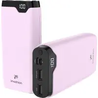 IMoshion Powerbank - 20.000 mAh - Schnelles Aufladen und Power Delivery - Rosa