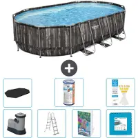 Bestway Power Steel Oval - 610x366x122 cm - 6-teilig S602